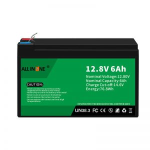 12.8V 6Ah batterie rechargeable LiFePO4 plomb-acide remplacer la batterie lithium-ion 12V 6Ah