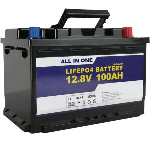 GEL / AGM batterie de stockage d'énergie solaire de remplacement 12V 100Ah batterie au lithium-ion LifePo4