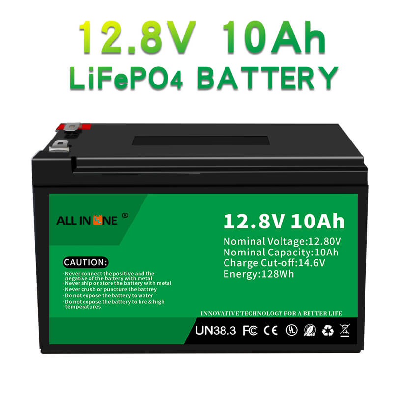 Batterie au lithium-ion de remplacement au plomb 12.8V 10Ah LiFePO4 12V  10Ah - Ainbattery.com