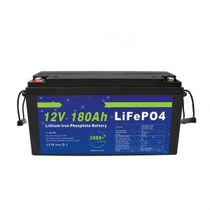 Batterie au lithium LiFePO4 12V 180Ah pour systèmes de stockage d'énergie solaire pour vélos électriques