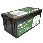 Vente chaude 2.56KWh lifepo4 batterie 12v 200Ah 6000 cycles rv batterie