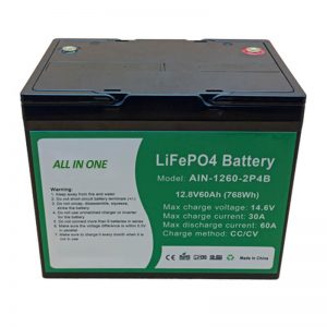 Batterie au lithium cylindrique tout-en-un de 2000 cycles 12v60Ah pour le stockage d'énergie