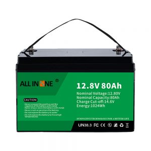 Batterie au lithium marine LiFePO4 12V 80Ah solaire de remplacement au plomb la plus populaire