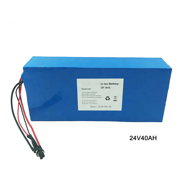 Vélo électrique vélo 24 volts batterie au lithium 24V 40Ah NMC Li Ion