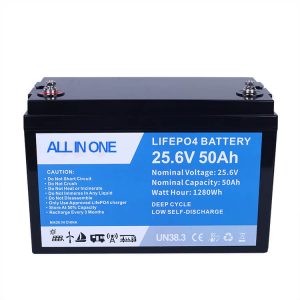 25.6V 100Ah Lithium-Ion Lifepo4 batterie rechargeable au lithium-ion