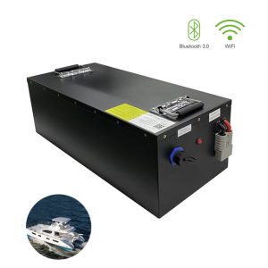 Batteries rechargeables LiFePO4 16S1P 48V 100Ah personnalisées flexibles Akku pour bateau marin et batterie de yacht avec Bluetooth