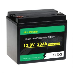 TOUT EN UN 26650 lifepo4 12V 33ah batterie au lithium fer phosphate
