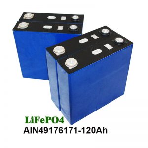 Batterie prismatique LiFePO4 3.2V 120AH pour UPS de moto de système solaire