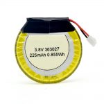 Batterie personnalisée LiPO 363027 3.7V 225mAH