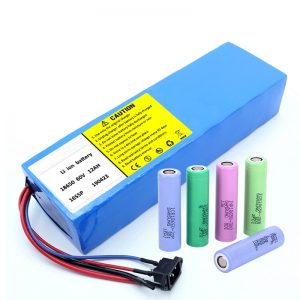 Batterie au lithium 18650 60V 12AH batterie de scooter rechargeable au lithium-ion
