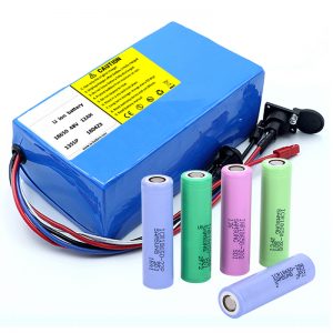 Batterie au lithium 18650 48V 12AH 48V 500W batterie de vélo électrique avec BMS